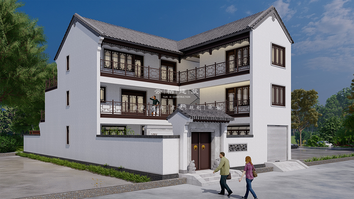 湖南常德杨家三层新中式别墅 - 云栖建筑